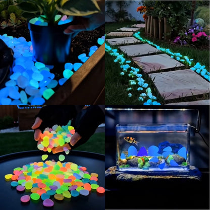 💥Hot SALE 48%OFF💥🌈Colorful Glow-in-the-Dark Garden Stones