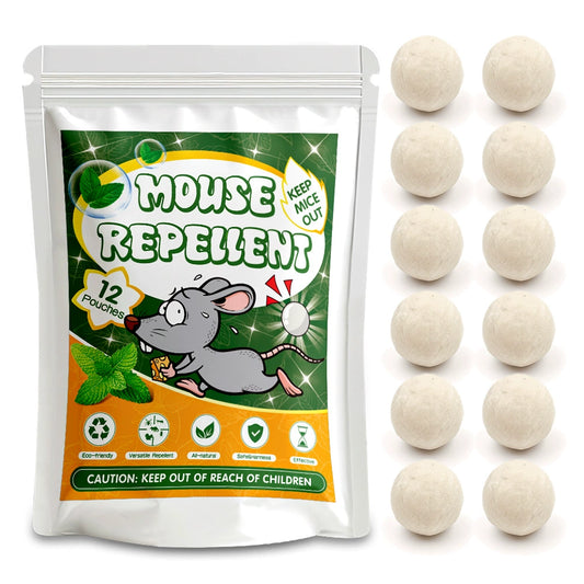 🔥New natural plant-based essential oil paper balls for repelling mice and insects—effective for up to 60 days
