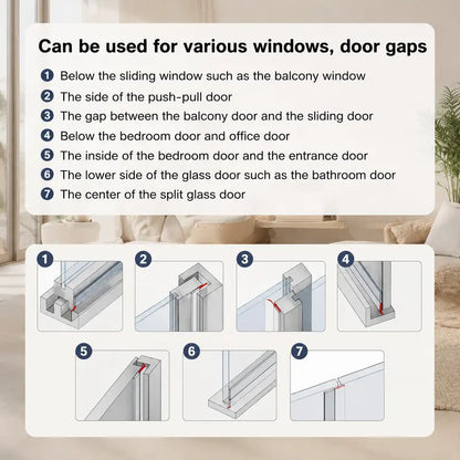 ⚡Best Seller🔥🛡️ Self‑Adhesive Weather Stripping | Door & Window Draft Stopper Seal Strip