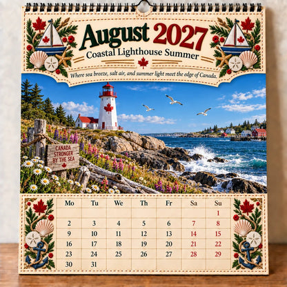 🔥LAST DAY 50% OFF -- 🇨🇦🍁 2027 Canada 160th Anniversary Wall Calendar 🍁🇨🇦
