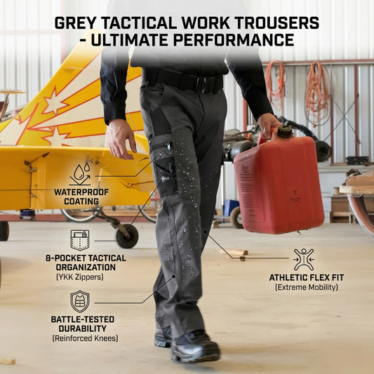🔥LAST DAY 50% - Men's Outdoor Tactical Work Pants: Solid Color, Waterproof & Durable
