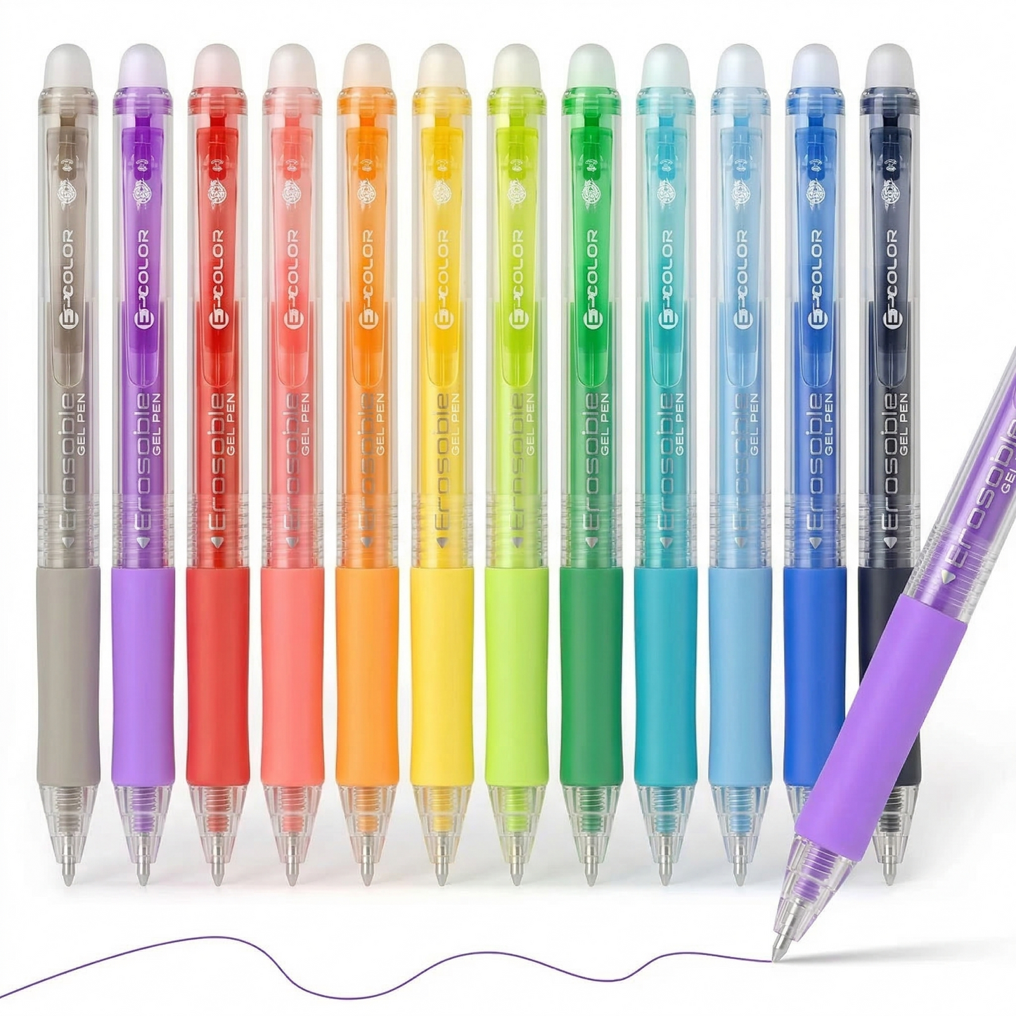 🎁Last Day Promotion 49% OFF🔥 Retractable Erasable Gel Pens | 0.7mm Fine Point - 12/24/36 Color Set