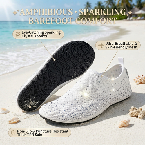 🎁 LAST DAY: 49% OFF! 🔥 Women's Barefoot Aqua Socks: All-in-One for Beach, Swim, Yoga & Home