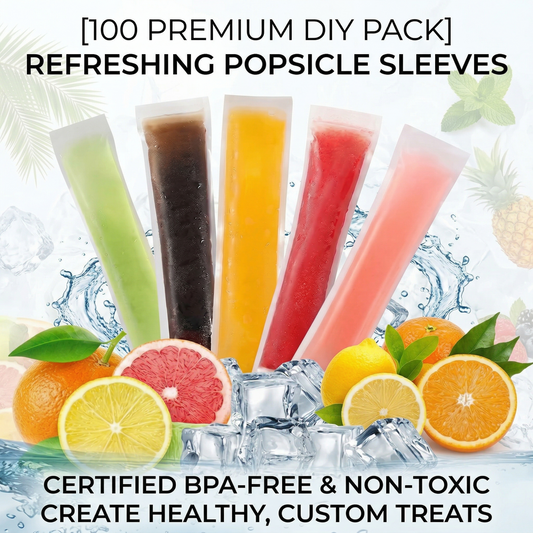 🎁Hot Sale 50% OFF🔥100 PCS DIY Disposable Ice Pop Bags - Create Your Own Healthy Popsicles!