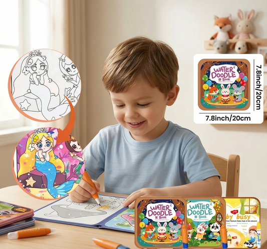 🔥LAST DAY 50% OFF - Reusable Magic Water Doodle Books for Kids