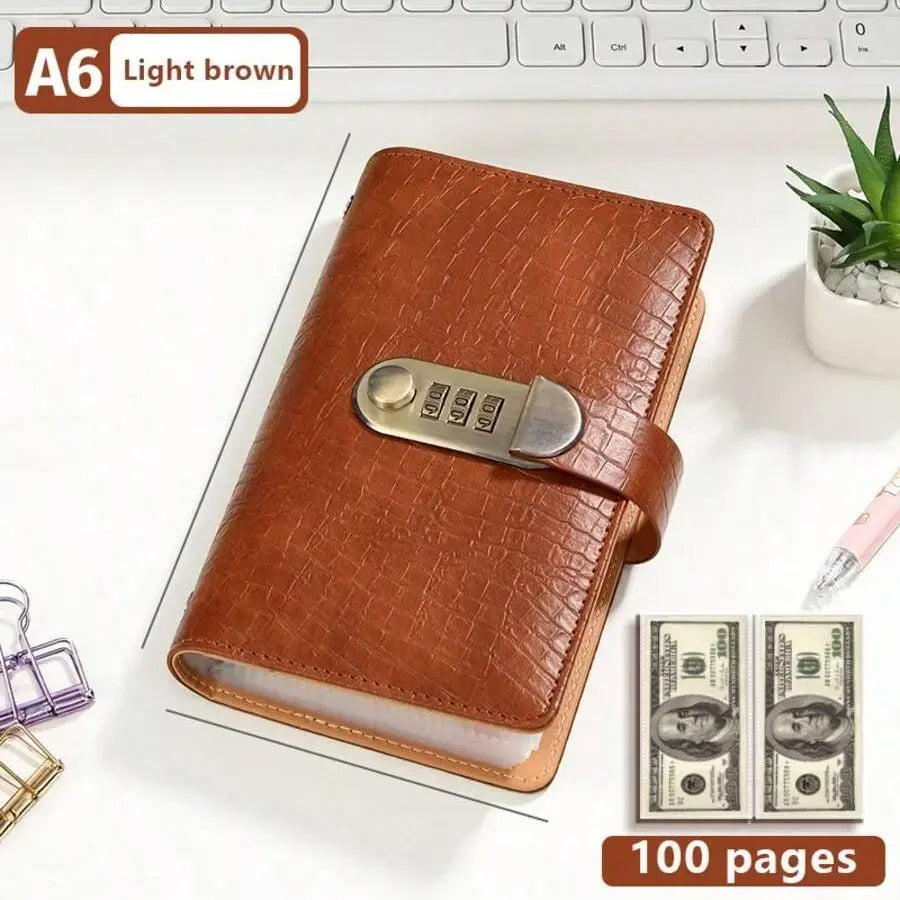🔥LAST DAY 49% OFF🔐 Cash Stuffing Savings Binder | 100-Pocket Lock Wallet