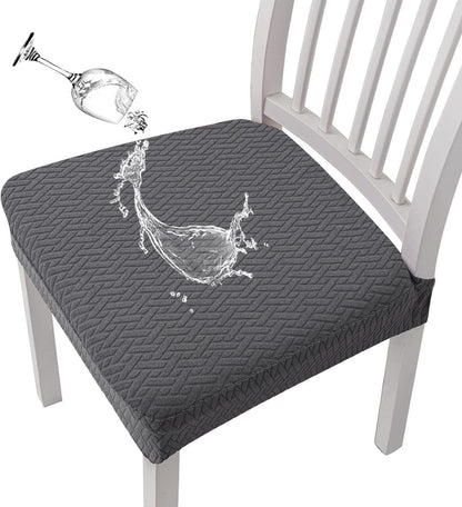 Jacquard Chair Cover – Stretch Fabric, Waterproof & Reusable