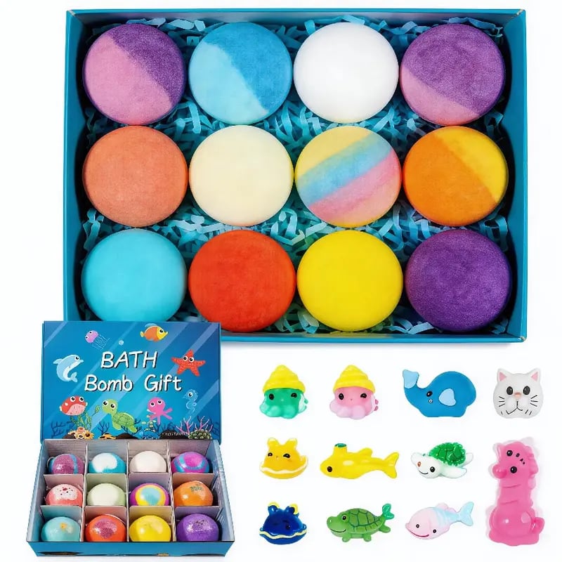 🔥LAST DAY 55% OFF - 🛁✨Natural Bath Bombs for Kids with Mega Bubbles & Surprise Inside🦄 Same as in the video