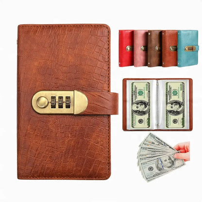 🔥LAST DAY 49% OFF🔐 Cash Stuffing Savings Binder | 100-Pocket Lock Wallet