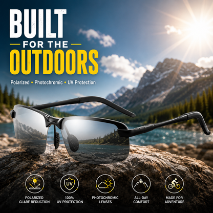 🔥2026 Hot Sale✨New-Photochromic Sunglasses with Anti-glare Polarized Lens