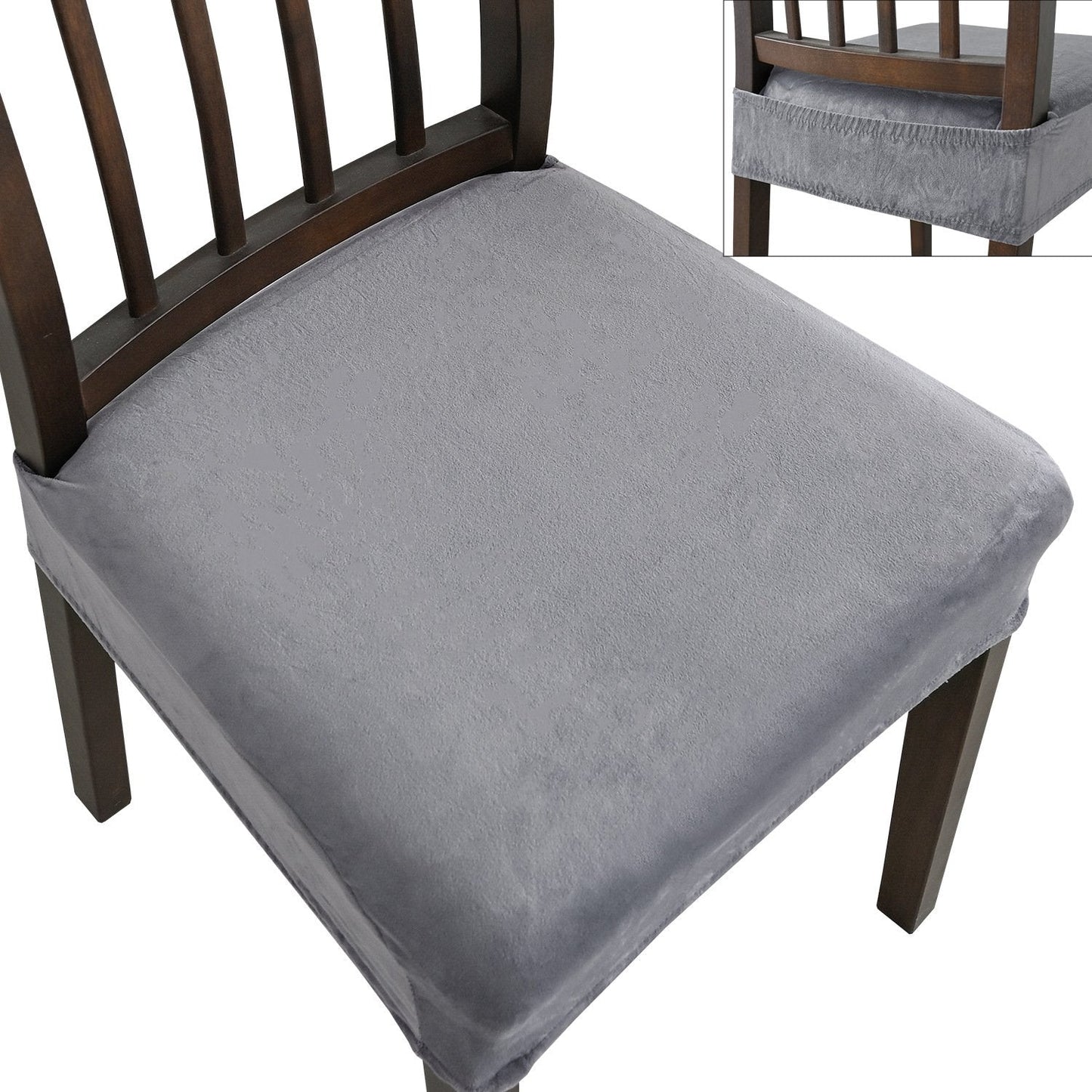 Jacquard Chair Cover – Stretch Fabric, Waterproof & Reusable