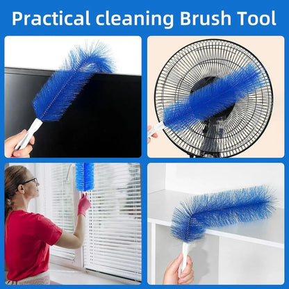 2 Counts Fan cleaning brush, dust removal brush, cleaning brush, bendable microfiber head