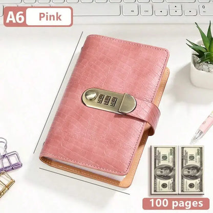 🔥LAST DAY 49% OFF🔐 Cash Stuffing Savings Binder | 100-Pocket Lock Wallet