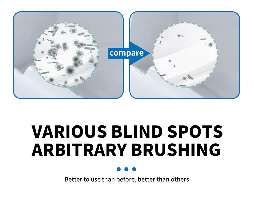 Disposable Toilet Brush Kit - 8/32 Refill Heads & Holder, Rotating No-Touch Deep Cleaner