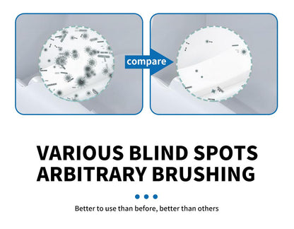 Disposable Toilet Brush Kit - 8/32 Refill Heads & Holder, Rotating No-Touch Deep Cleaner