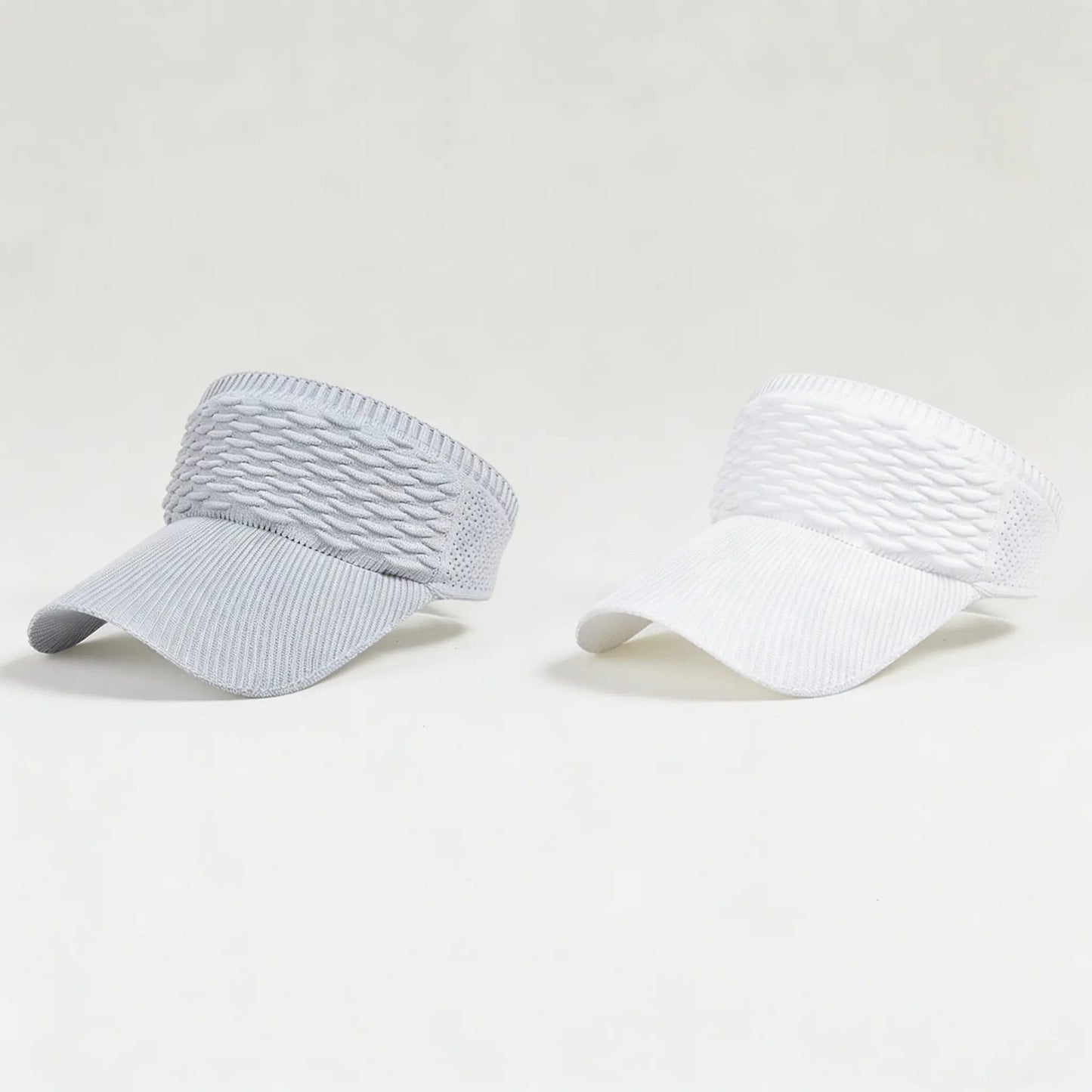 2-Pack Women’s Open-Top Breathable UV-Protection High-Ponytail Sun Visor