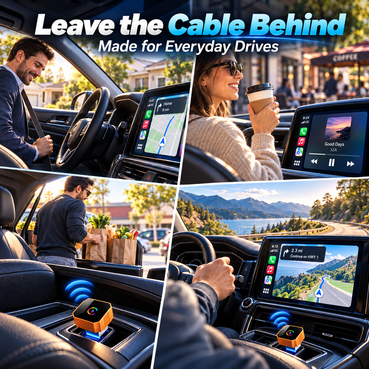 🔥 Limited Time Offer🚗2027 Wireless CarPlay Converter✨ Easy Plug & Play, No Cables Needed