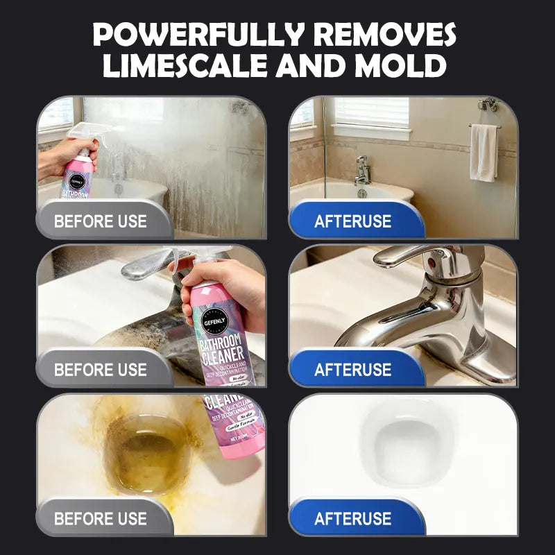 🚿🧽Multi‑Purpose Bathroom Cleaner – Limescale Remover, Mild Formula, Fresh Scent💦❄️
