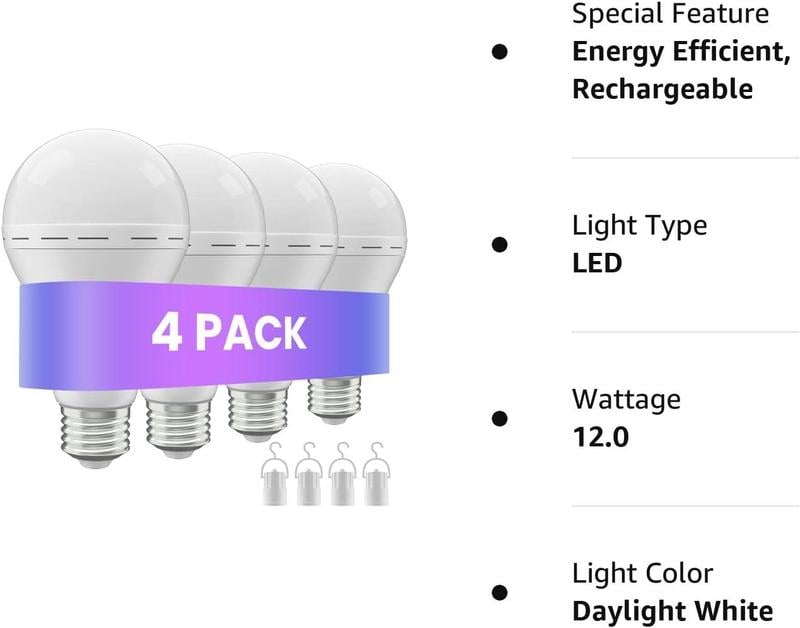 🎁Last Day 50% OFF🔥 Rechargeable Emergency LED Bulb – Never Be In The Dark!