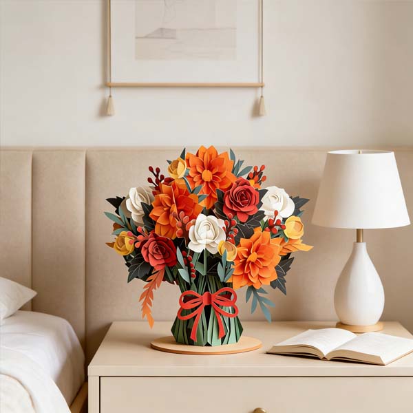 🌼💌 Forever-Blooming 3D Flower Pop-Up Card– Personalized Love Message & Everlasting Bloom 🎁