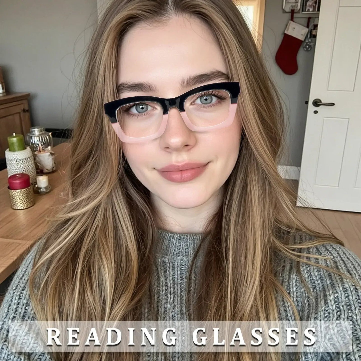 Hot Sale👓Anti Blue Light Glasses Set 4 Pairs Oprah Style Unisex Reading Glasses