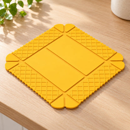 💗 2-Pack 3-in-1 Magnetic Silicone Mats – Heat-Resistant Trivets, Cutting Mats & Foldable Trays