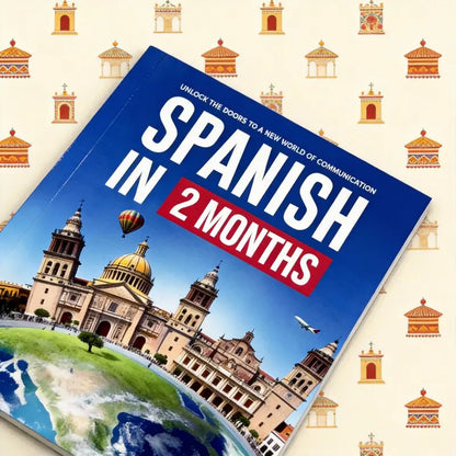 🎁 LAST DAY: 55% OFF!📚 Spanish in 2 Months: Ultimate Workbook with Slang & Conversations ✨