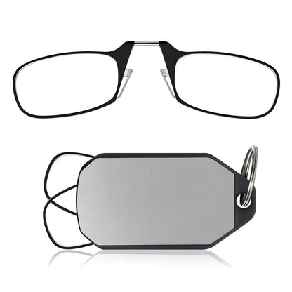 🔥Slim Folding Keychain Reading Glasses - Clips Anywhere, Reads Anytime🔑