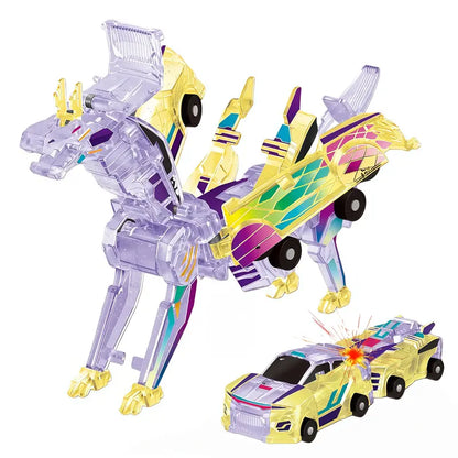 🎄 Christmas Magic! 🚗 Transforming Car Toys | Dino, Dragon & Reindeer 🦖🦌