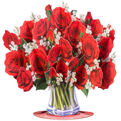 Paper Love Flower Bouquet Pop-Up Card – Mothers Day Gift, Mother's Day Card, Mom's Day Flowers, 3D Popup Greeting Card & Keepsake Flowers. Unique Thoughtful Viral 2026 Gifts for Mom, Wife, Grandma, Mother-In-Law, Birthday, Anniversary, Get well, Thank You