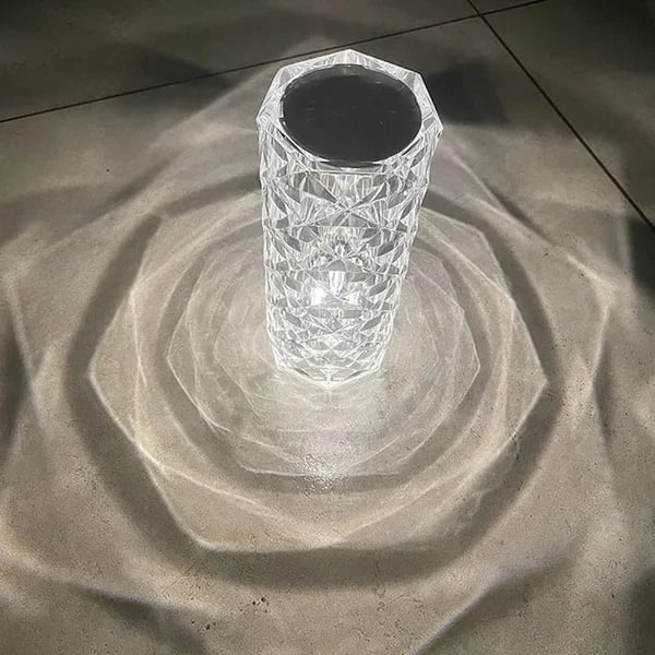 🔥Low Price Promotion💥16 Colors Rose Rays Rechargeable  Crystal Diamond Table Lamp With Touch Control