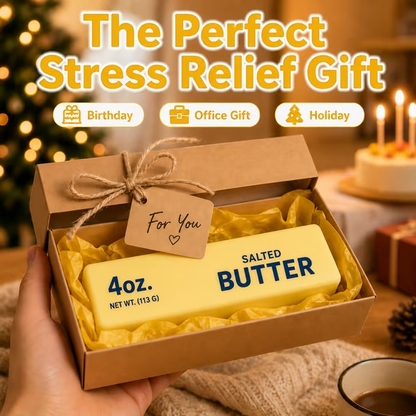🔥Limited Time 50% OFF🔊 Crunchy Sound Butter Squishy Toy🧈 | Sensory Stress Relief Fidget Toy