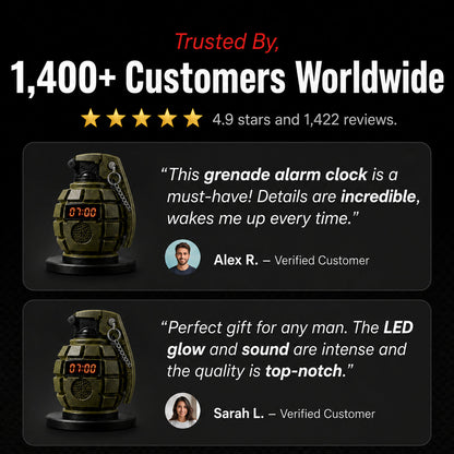 Early Drill™ Grenade Alarm Clock