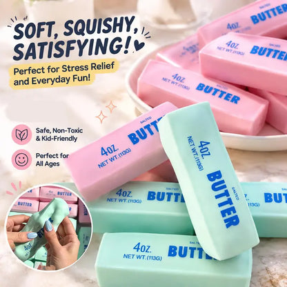 🔥Limited Time 50% OFF🔊 Crunchy Sound Butter Squishy Toy🧈 | Sensory Stress Relief Fidget Toy