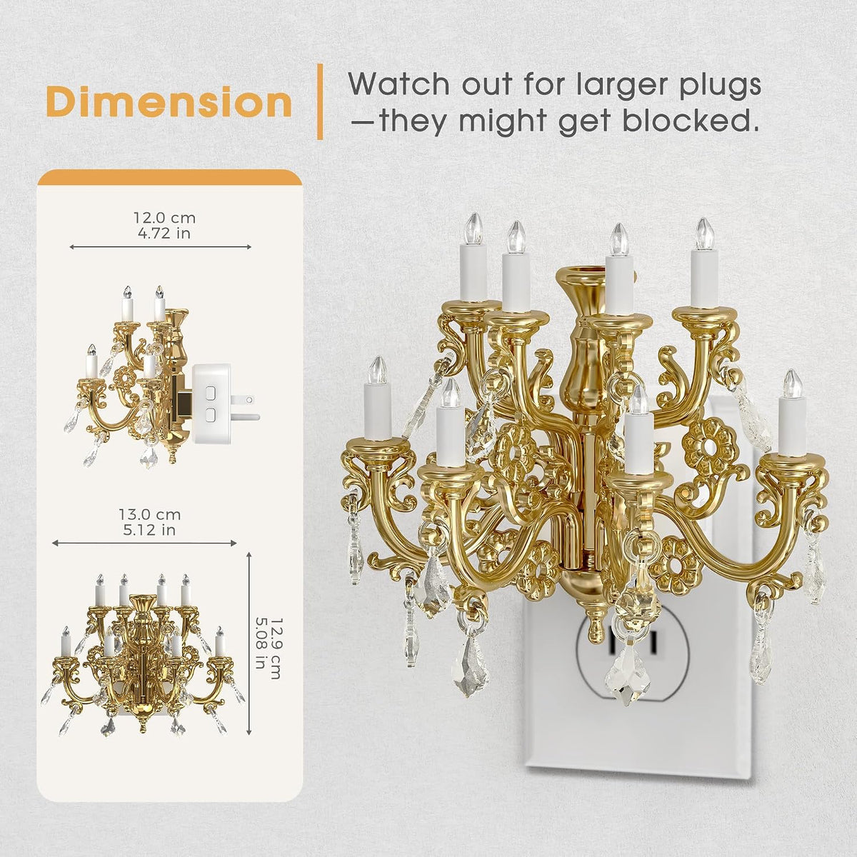 Briignite chandelier night light original product details