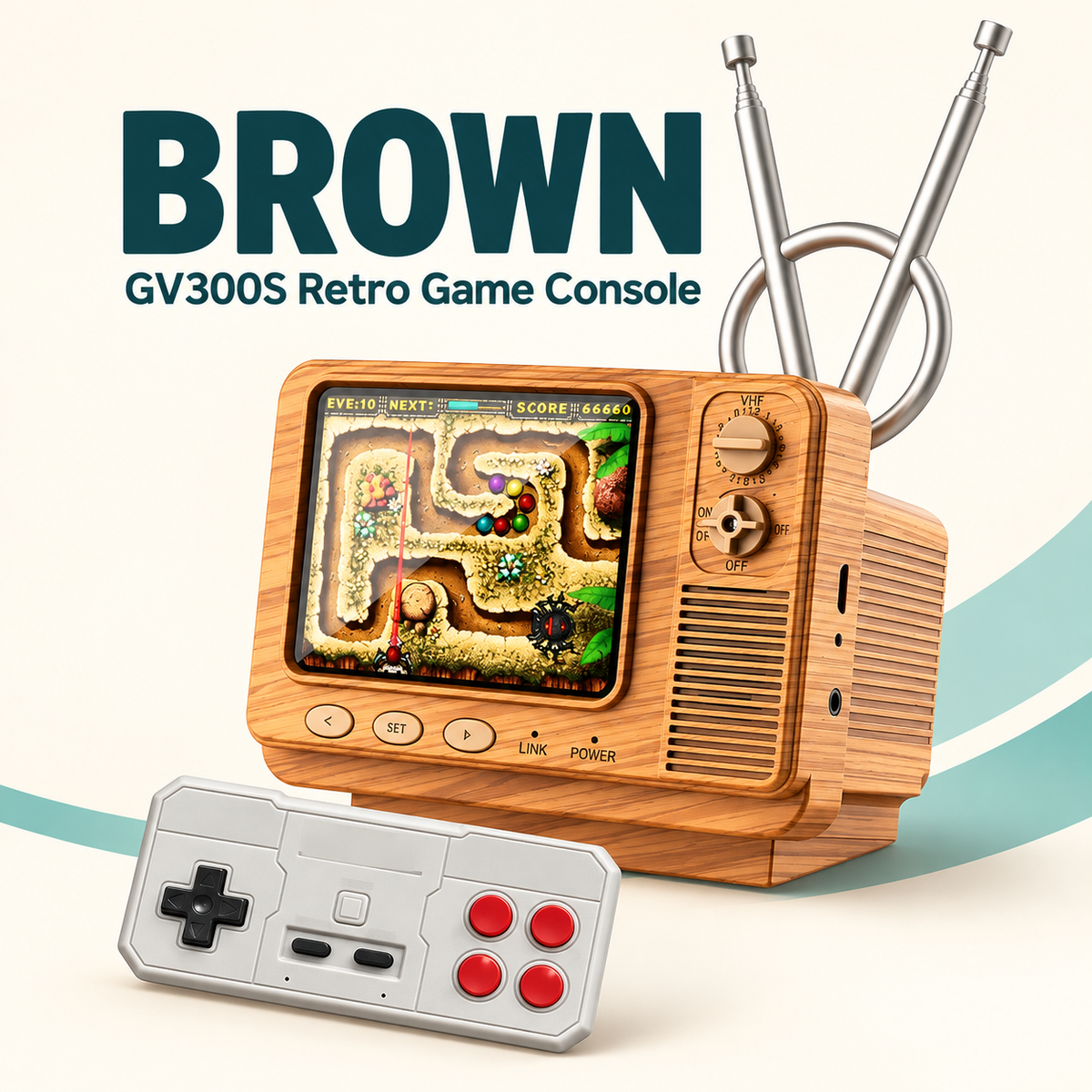 GV300S brown console and included controller