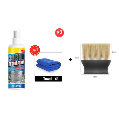 ⏰🎁Headstone Cleaning & Restoration Spray – Remove Stains Instantly