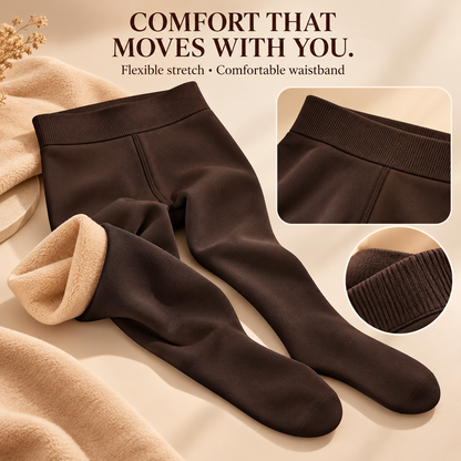 OEAK fleece-lined tights stretch fabric and waistband