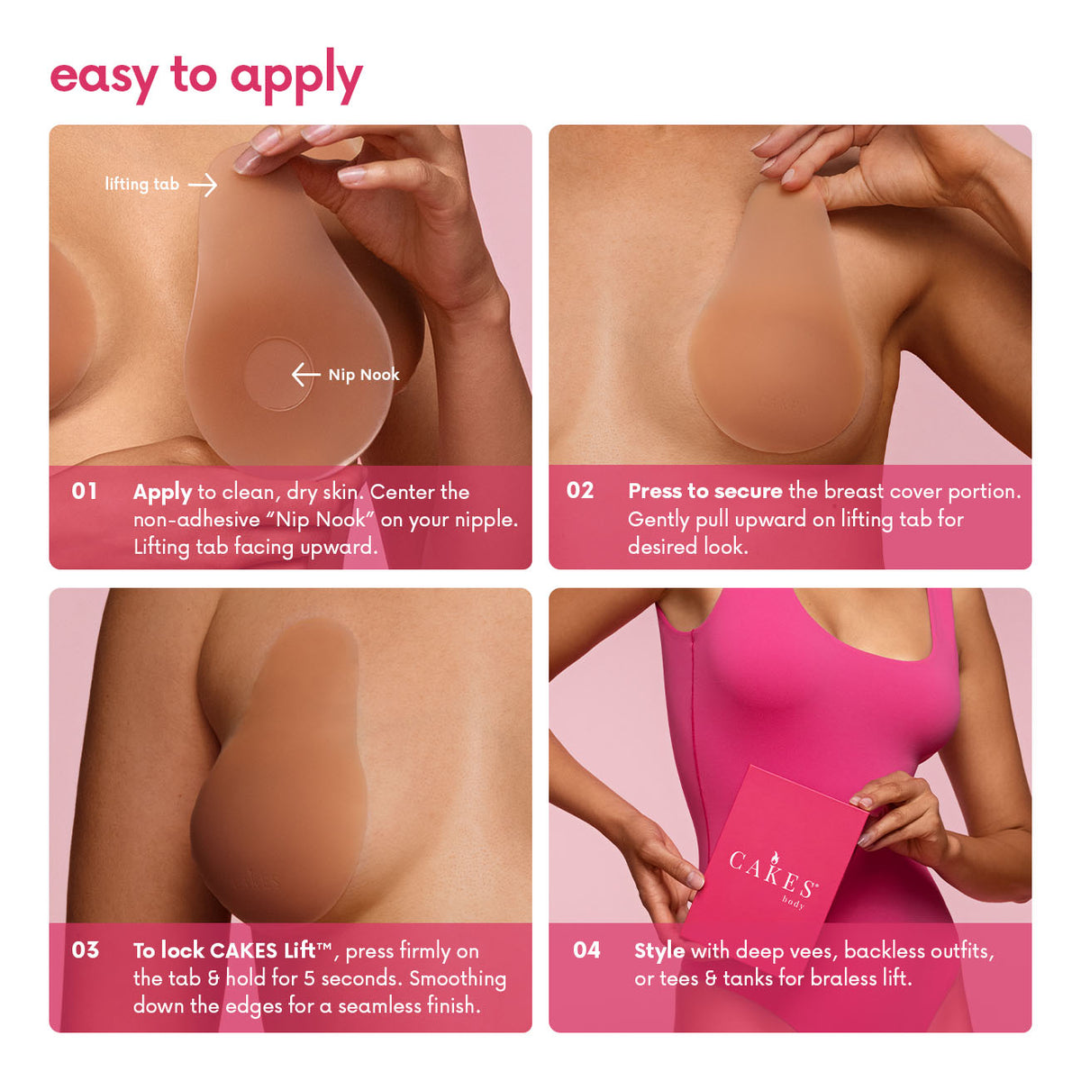 🏆#1 Bestselling🏆 -Invisible Silicone CAKES Lift – Seamless Lift, Shape & Coverage
