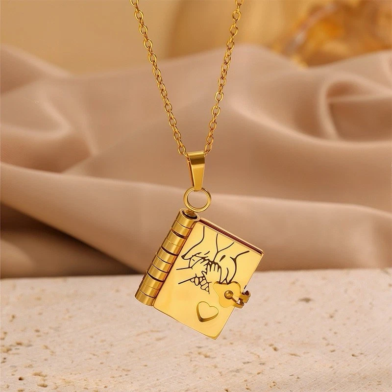 ✨ LIMITED-TIME 50% OFF! 📖 Openable Daughter Book Necklace Stainless Steel 🌟