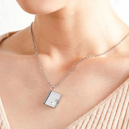 ✨ LIMITED-TIME 50% OFF! 📖 Openable Daughter Book Necklace Stainless Steel 🌟