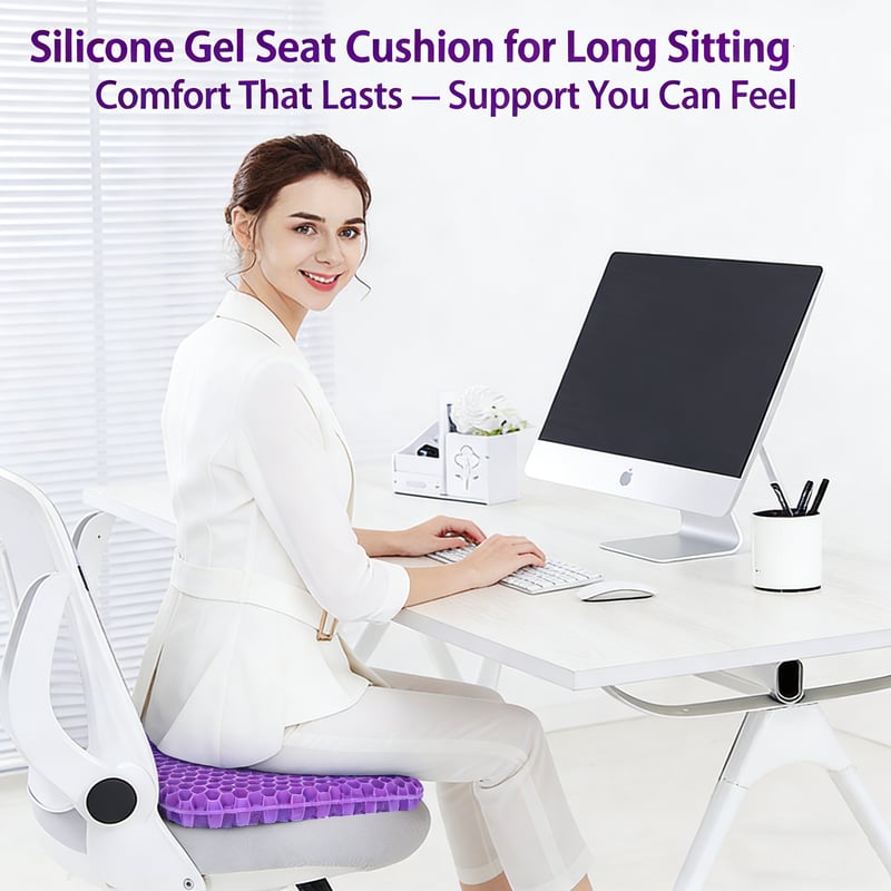 🔥Limited Time-50% OFF✨ Ergonomic Silicone Seat Cushion – Relief You Can Feel