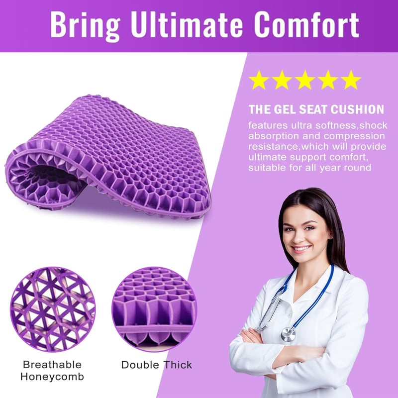 🔥Limited Time-50% OFF✨ Ergonomic Silicone Seat Cushion – Relief You Can Feel
