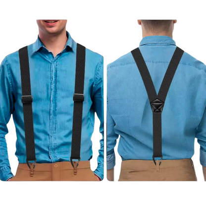 🔥Limited Time 50% OFF🔥Men's X-Back Suspenders with Hook Clips