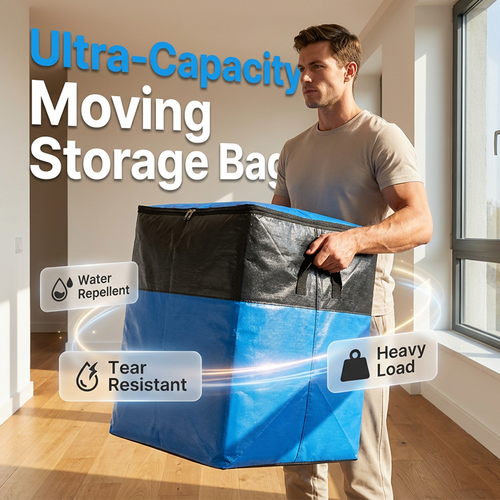 🧳 Collapsible Storage and Moving Bag – Heavy-duty handles & zippered closure – Folds flat, perfect for moving, travel or closet organization – reusable & easy to clean 🏠