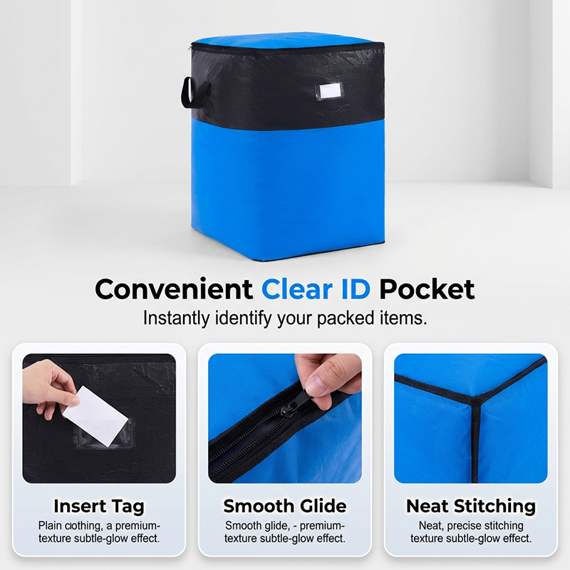 🧳 Collapsible Storage and Moving Bag – Heavy-duty handles & zippered closure – Folds flat, perfect for moving, travel or closet organization – reusable & easy to clean 🏠
