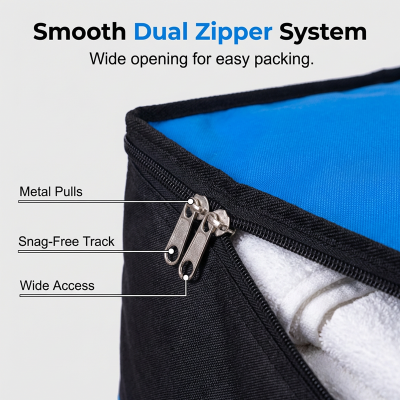 🧳 Collapsible Storage and Moving Bag – Heavy-duty handles & zippered closure – Folds flat, perfect for moving, travel or closet organization – reusable & easy to clean 🏠