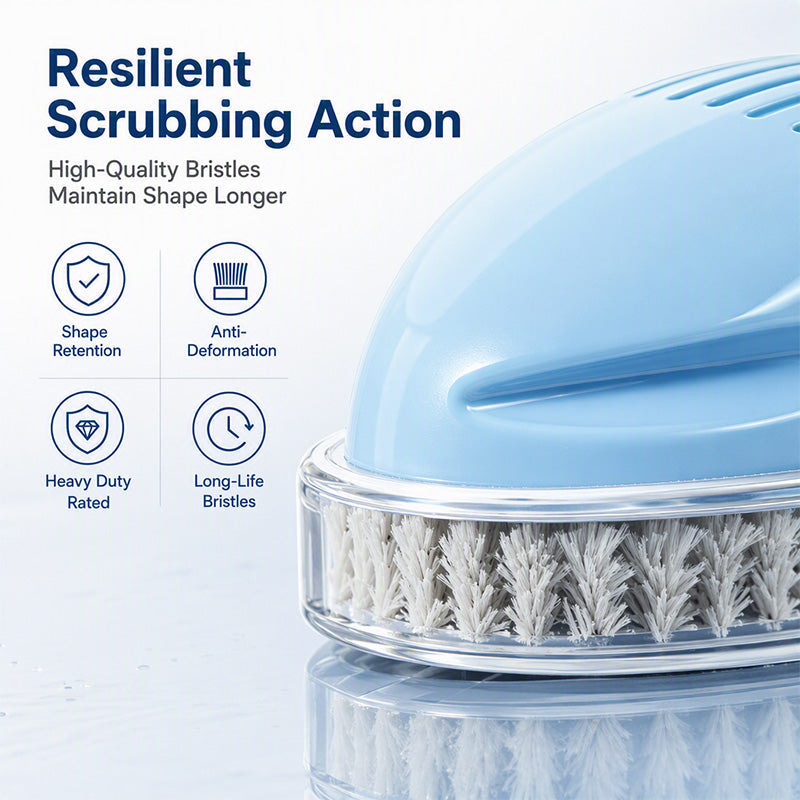 🧽48% OFF NOW ! 🧼Kitchen Oil Cleaning Brush with Built-in Soap Dispenser – Non-Slip Deep Clean Scrub Brush for Stove Dish Pot Household Kitchen Use