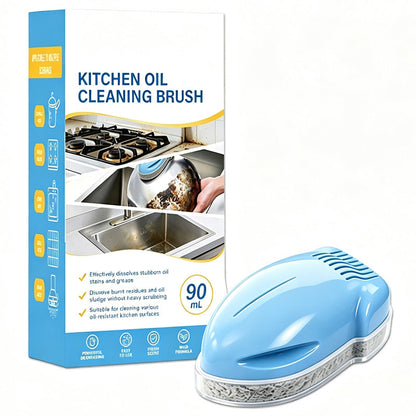 🧽48% OFF NOW ! 🧼Kitchen Oil Cleaning Brush with Built-in Soap Dispenser – Non-Slip Deep Clean Scrub Brush for Stove Dish Pot Household Kitchen Use
