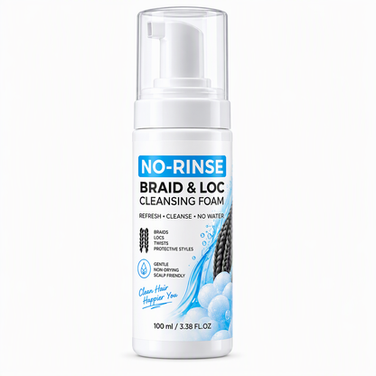 No-rinse cleansing foam for dreadlocks and braids⏳
